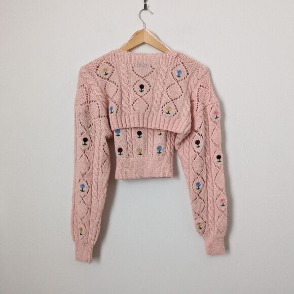 Zara Pink Knit Sweater Set - Picture 7 of 11